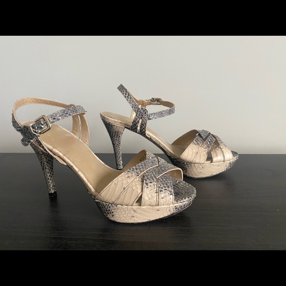 Stuart Weitzman Snake Skin Heels